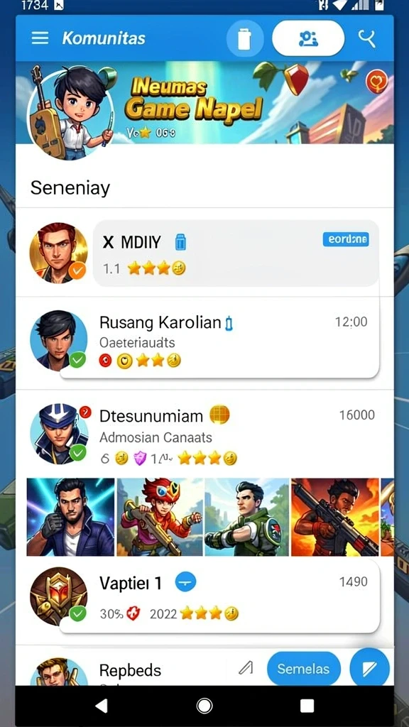 Karakter dalam game yang menarik dan penuh warna.