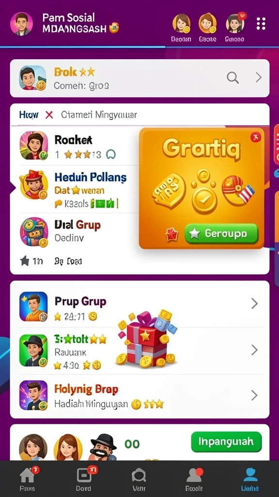 Gameplay yang mendebarkan dengan banyak tantangan.