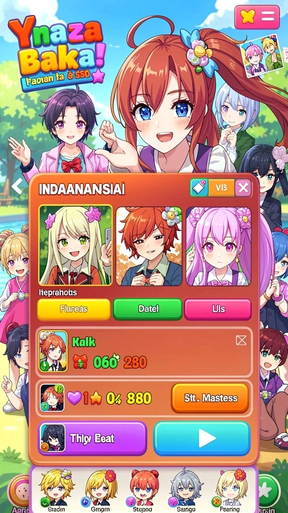 Tampilan awal game yang menggugah selera.