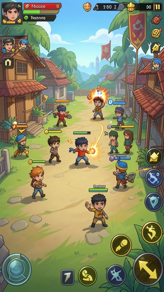 Screenshot memperlihatkan fitur multiplayer dengan pemain lain.