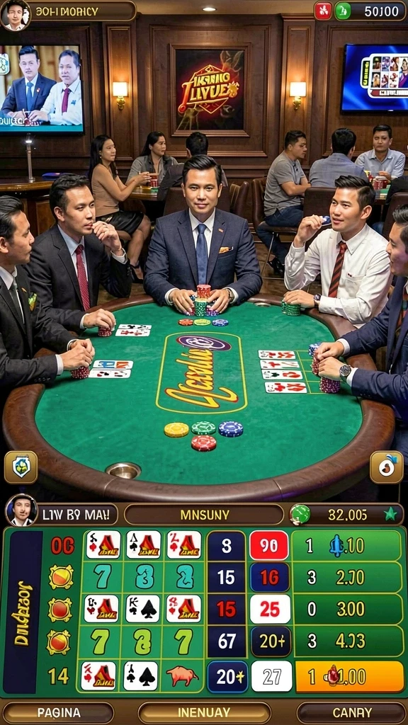 Menunjukkan berbagai karakter yang dapat dipilih pemain.