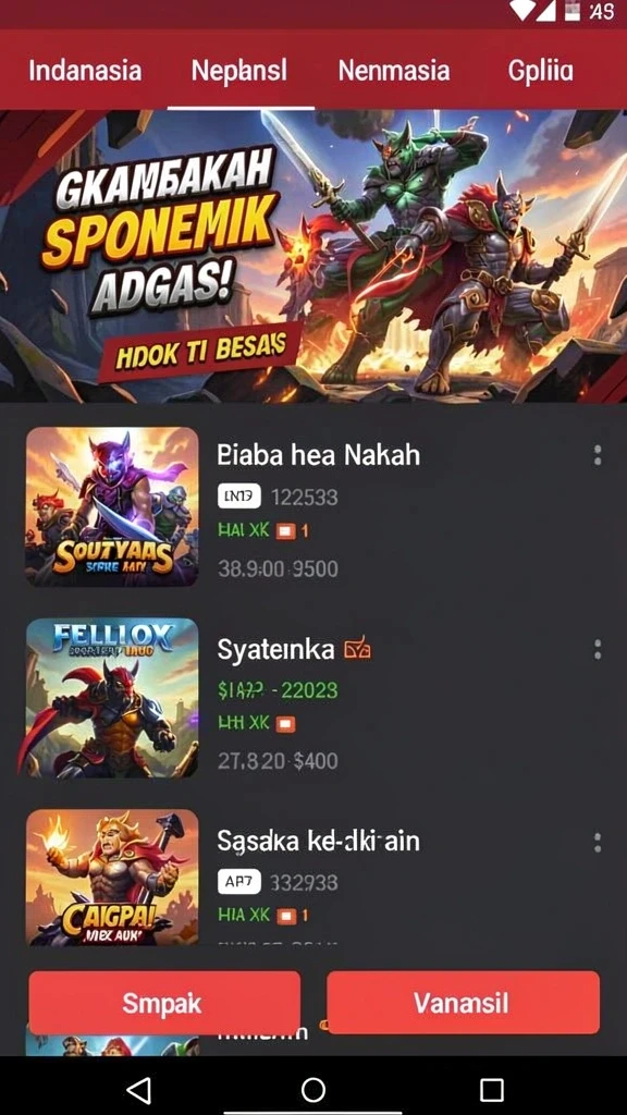 Tampilan antarmuka yang sederhana dan menarik.