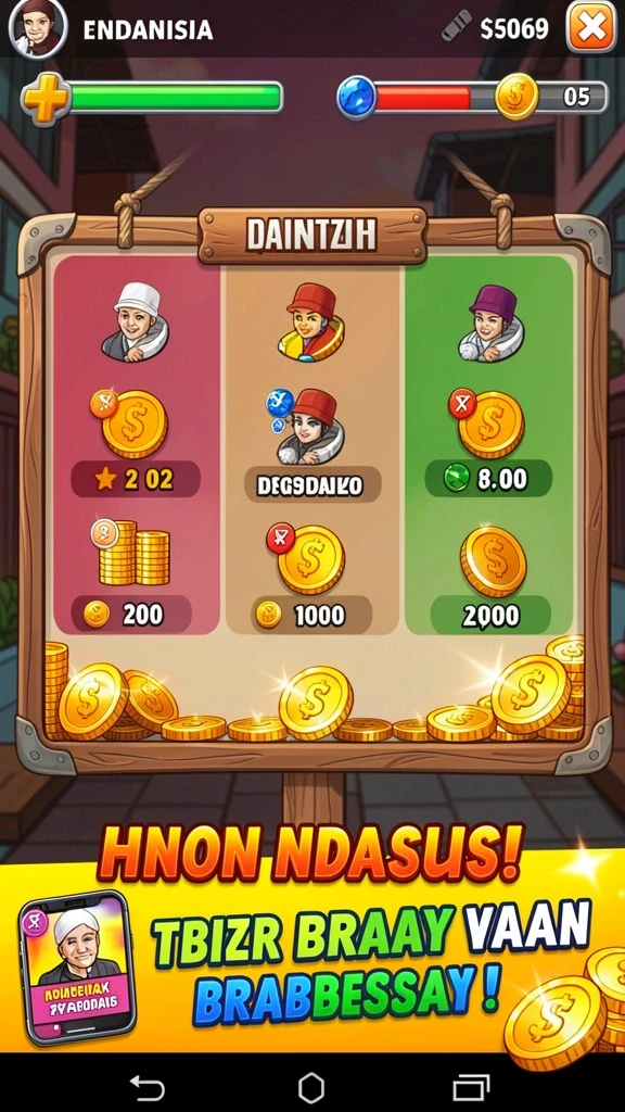 Level menantang yang harus diselesaikan pemain.