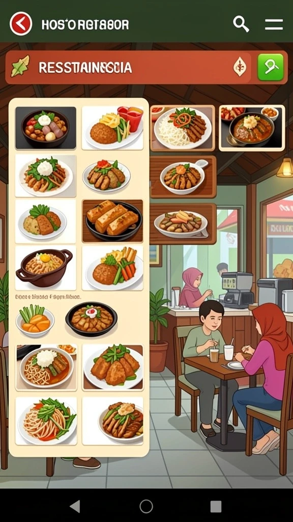 Tampilan antarmuka yang menawan dan mudah dinavigasi.
