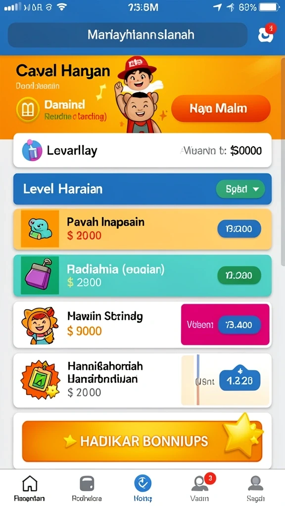 Berbagai mode permainan yang seru dan menantang.