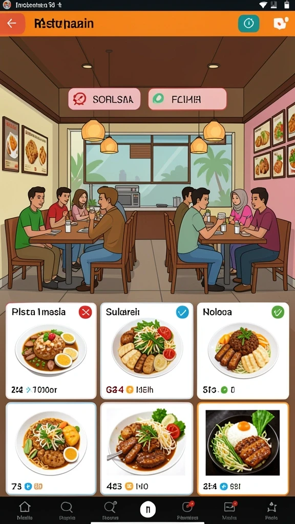 Tampilan antarmuka yang menarik dan mudah digunakan.