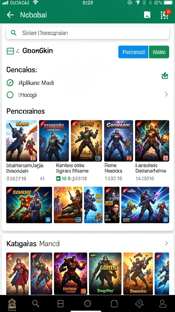 Fitur leaderboard untuk melihat peringkat pemain.