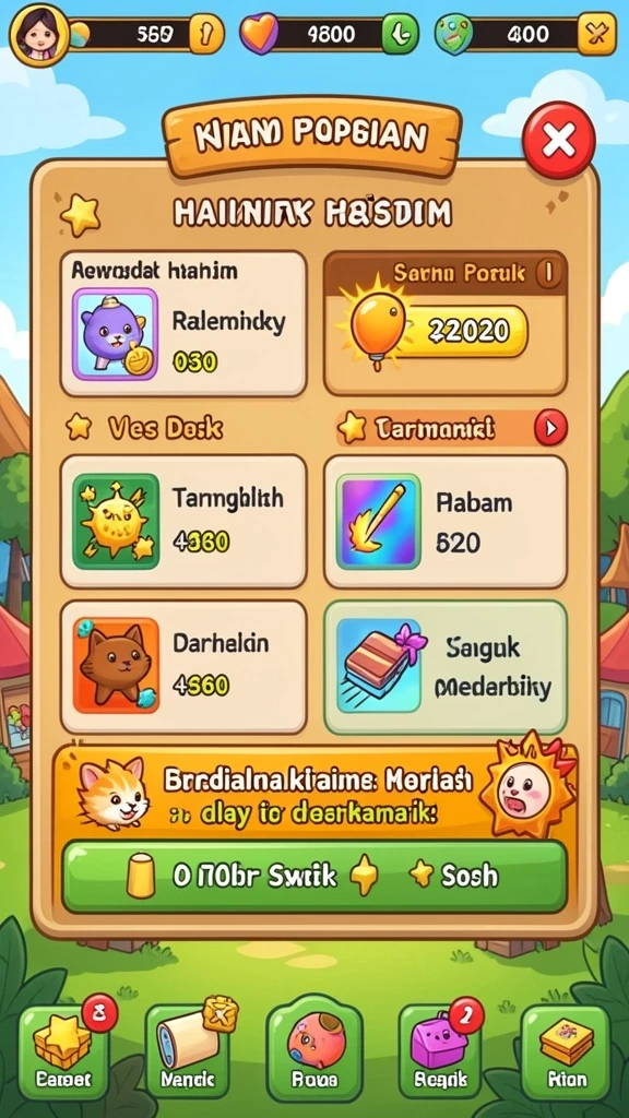 Karakter unik yang menambah keseruan permainan.