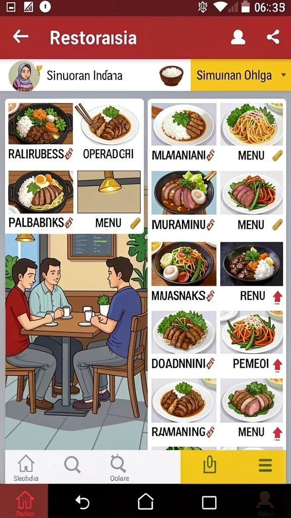 Tampilan antarmuka yang menarik dan user-friendly.