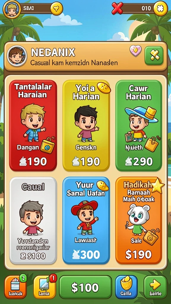 Tampilan antarmuka yang menarik dan user-friendly.