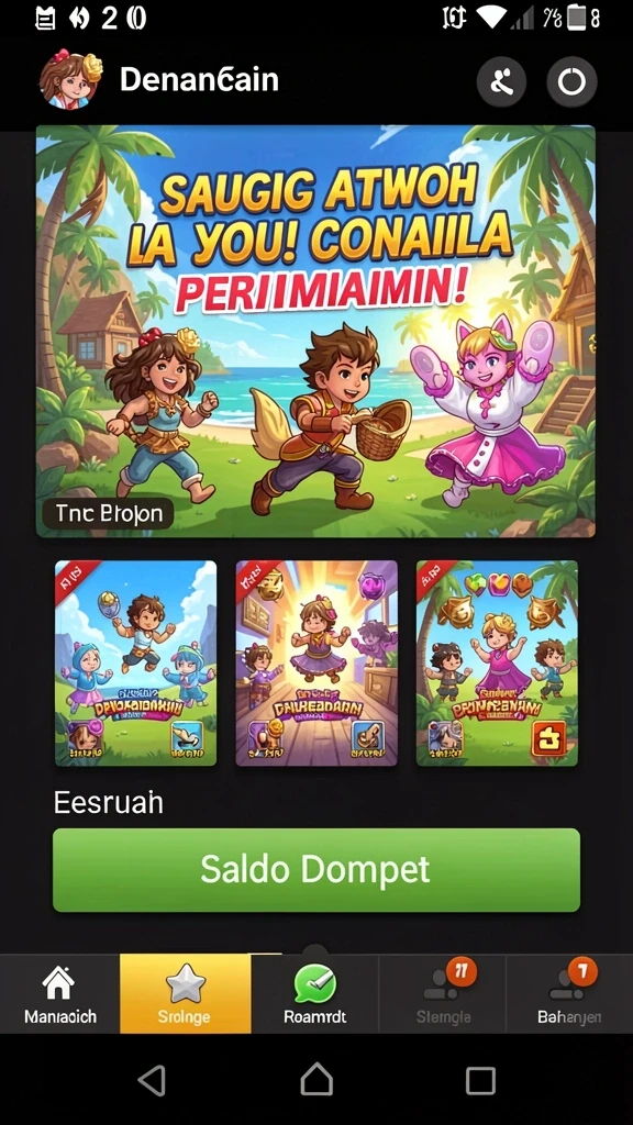 Screenshot 1: Menampilkan mode permainan seru.