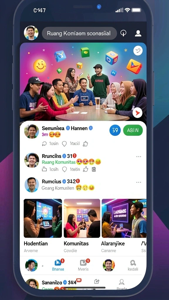 Interaksi multiplayer yang seru bersama teman.