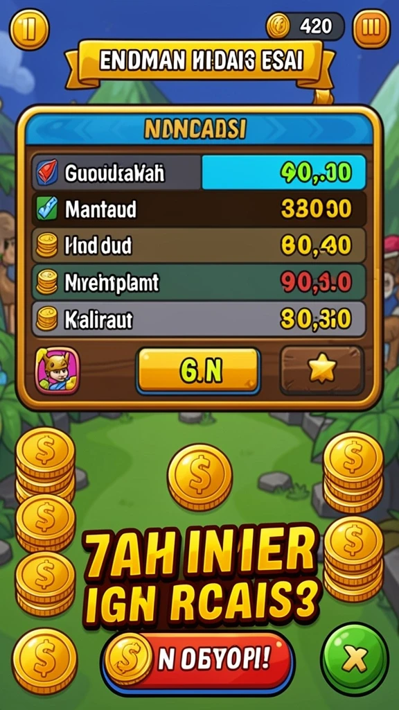 Screenshot memperlihatkan mode kompetisi dengan teman.