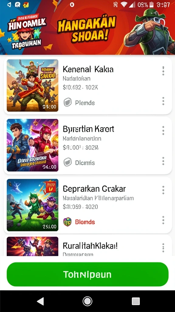 Tampilan antarmuka yang menarik dan responsif.