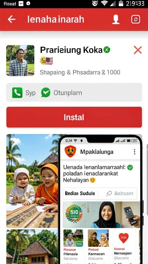 Tampilan awal yang menarik dan mudah dinavigasi.