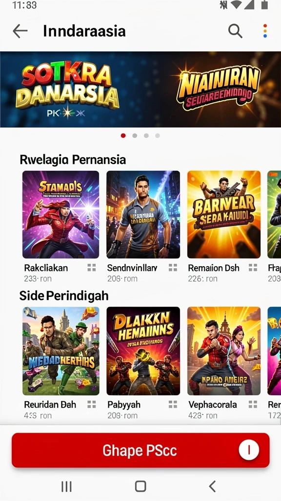 Menampilkan item unik yang dapat ditemukan dalam permainan.