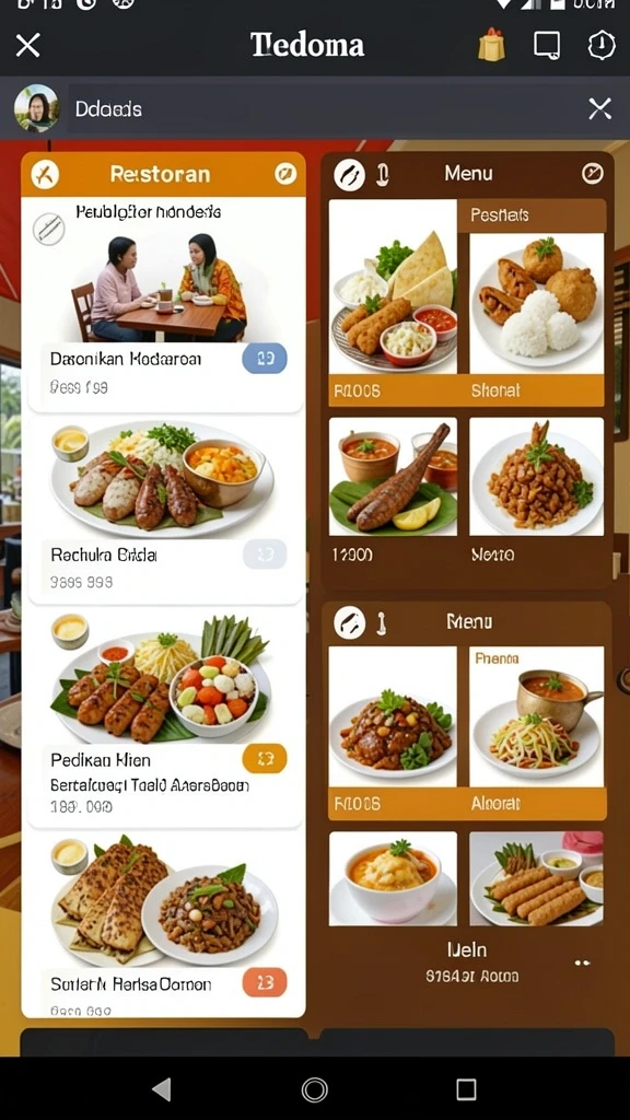 Antarmuka awal yang menarik dan user-friendly.