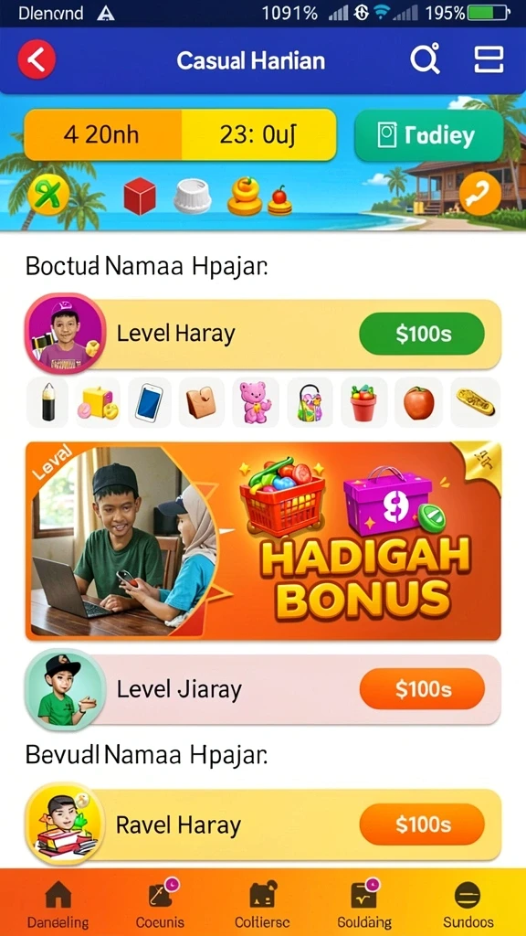 Pengalaman bermain yang seru dengan teman-teman.